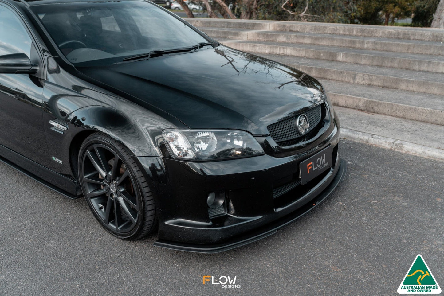 Flow Designs VE Commodore S1 Sedan Front Lip Splitter Extensions (Pair)
