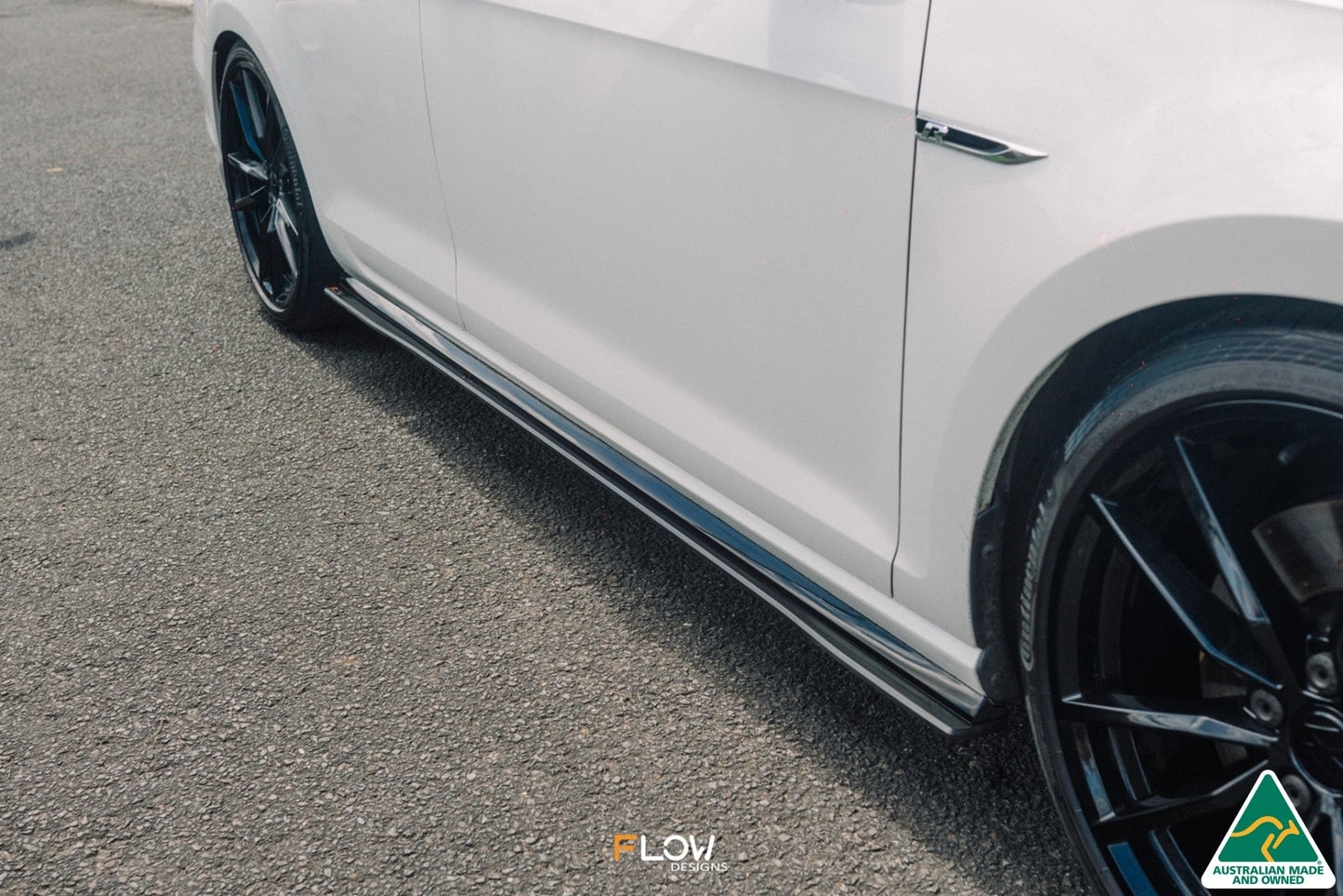 Flow Designs MK7.5 Golf R Wagon Side Skirt Splitters (Pair)