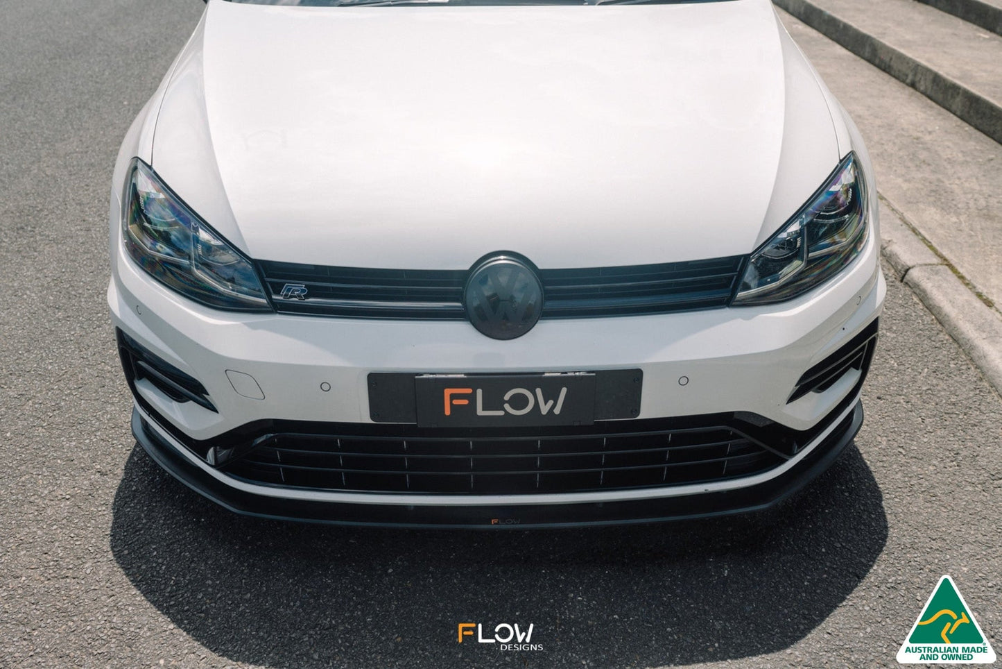 Flow Designs MK7.5 Golf R Wagon Front Lip Splitter
