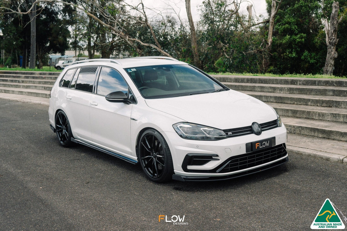 Flow Designs MK7.5 Golf R Wagon Front Lip Splitter