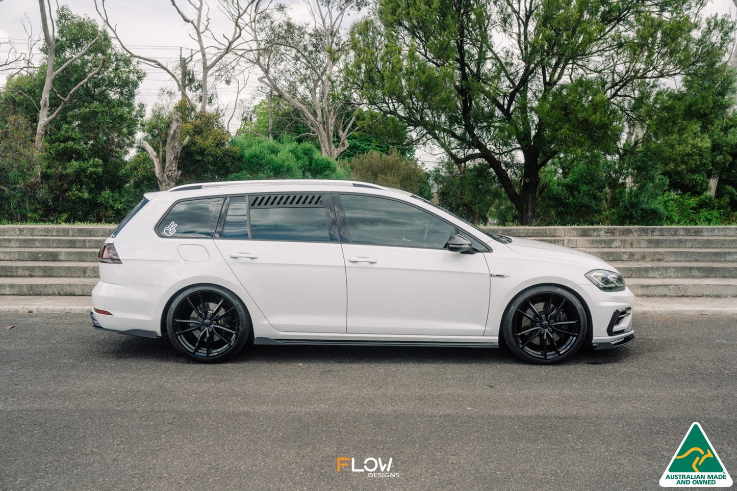 Flow Designs MK7.5 Golf R Wagon Side Skirt Splitters (Pair)