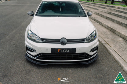 Flow Designs MK7.5 Golf R Wagon Front Lip Splitter Extensions (Pair)