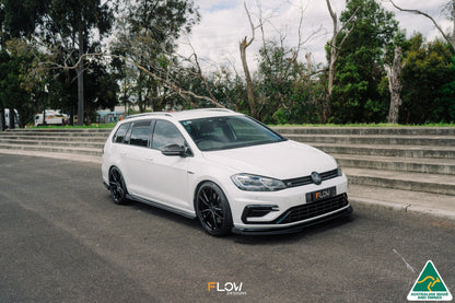 Flow Designs MK7.5 Golf R Wagon Front Lip Splitter Winglets (Pair)