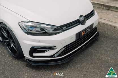 Flow Designs MK7.5 Golf R Wagon Front Lip Splitter Extensions (Pair)