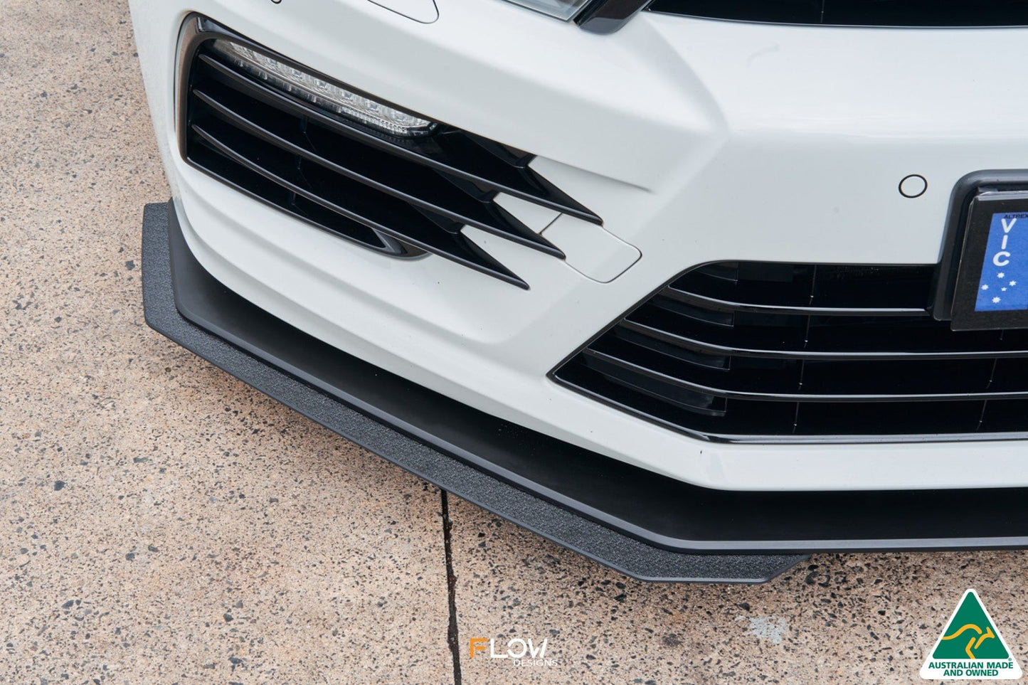 Flow Designs Scirocco R FL V3 Front Lip Splitter Extensions (Pair)