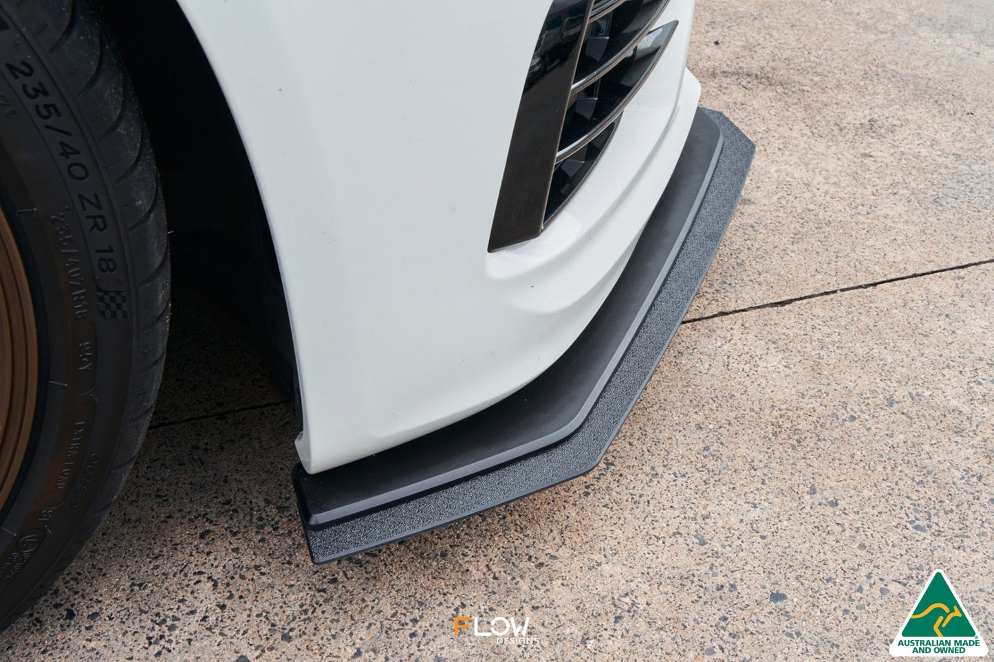 Flow Designs Scirocco R FL V3 Front Lip Splitter Extensions (Pair)