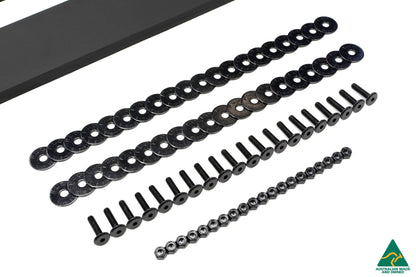 Flow Designs EX-DISPLAY - Lancer Evolution X Side Skirt Extension Splitters (Pair) - GLOSS BLACK