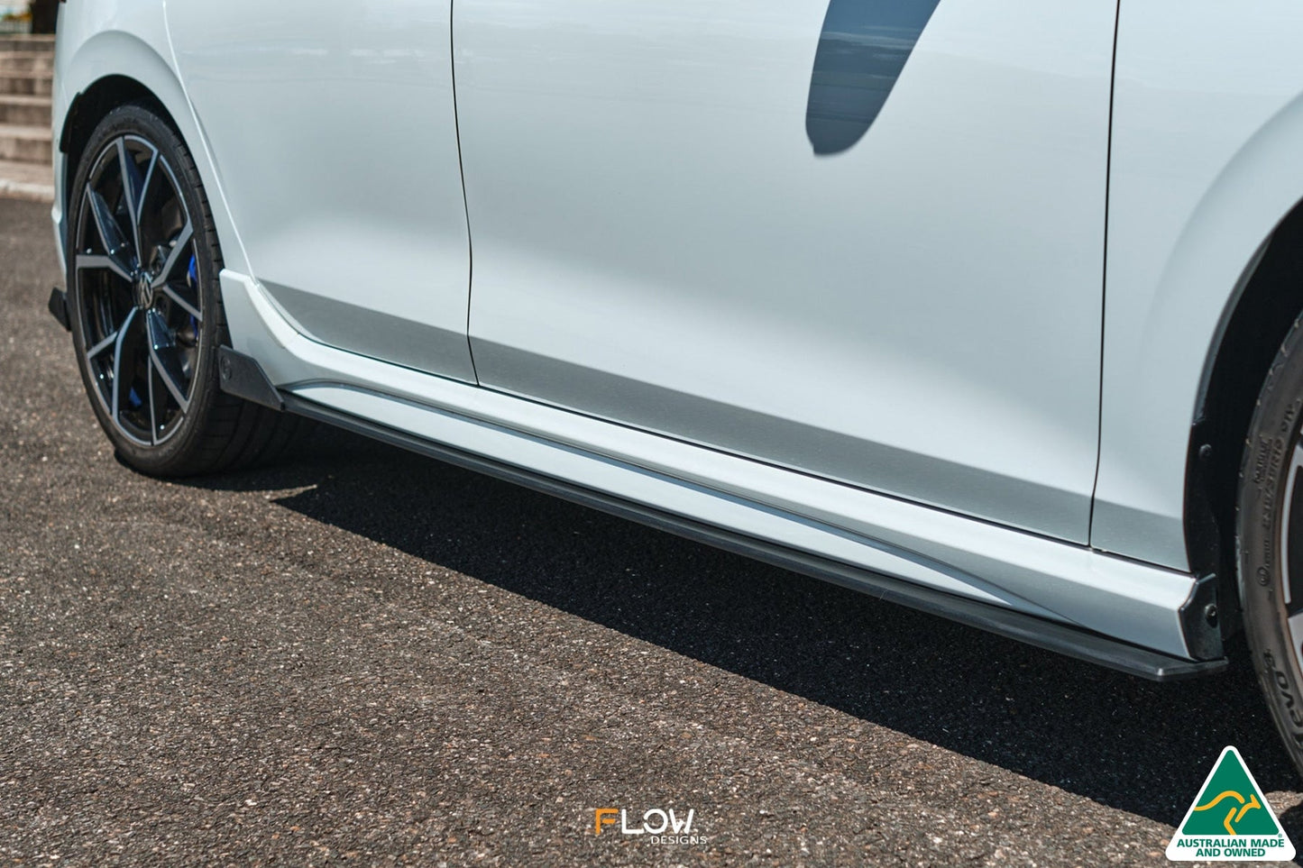 Flow Designs MK8 Golf R Side Skirt Splitter Winglets (Pair)