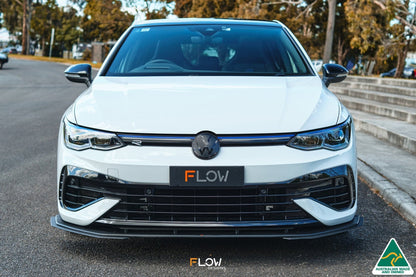 Flow Designs MK8 Golf R Front Lip Splitter Extensions (Pair)