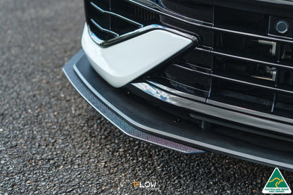 Flow Designs MK8 Golf R Front Lip Splitter Extensions (Pair)