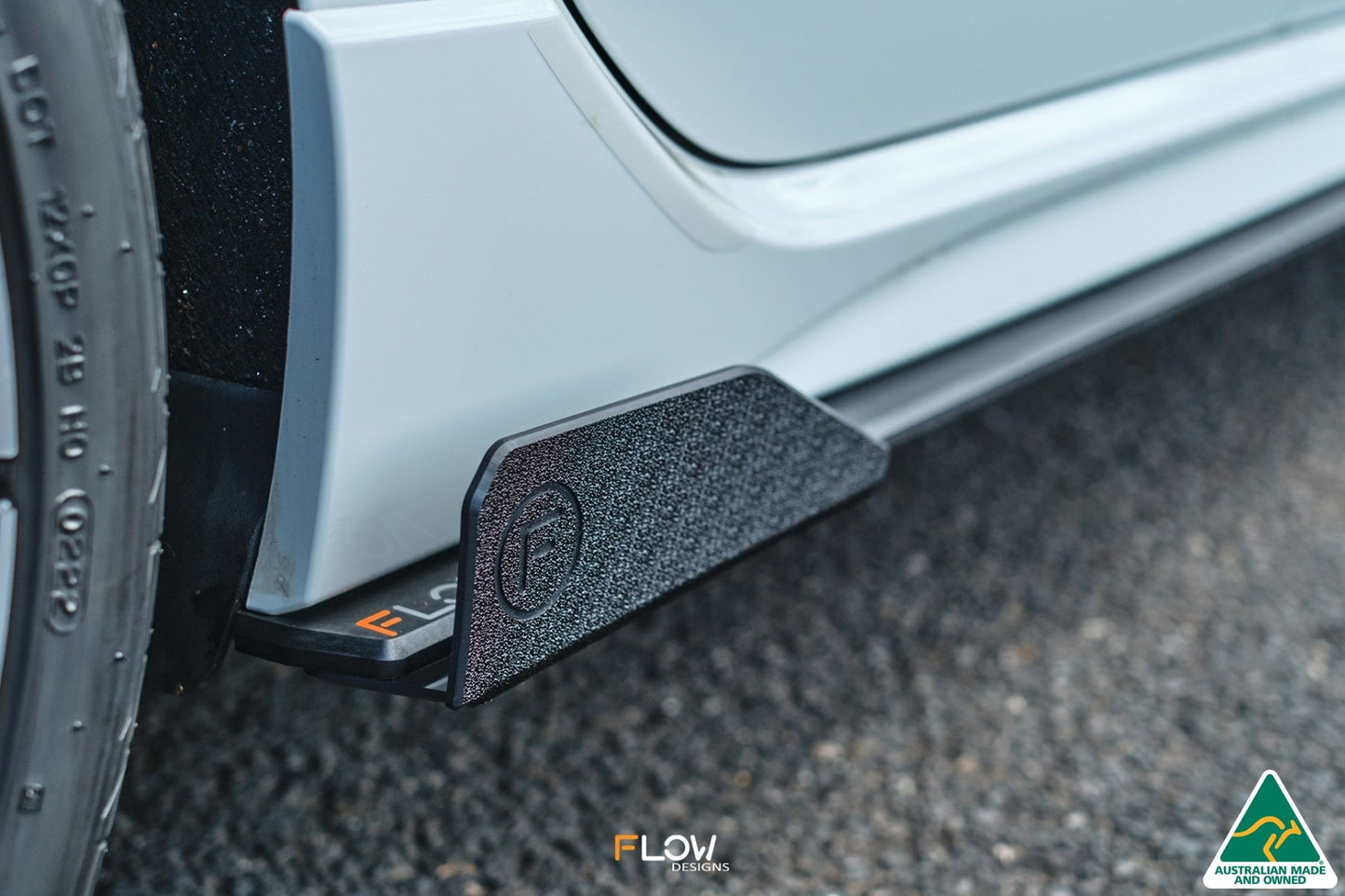 Flow Designs MK8 Golf R Side Skirt Splitter Winglets (Pair)
