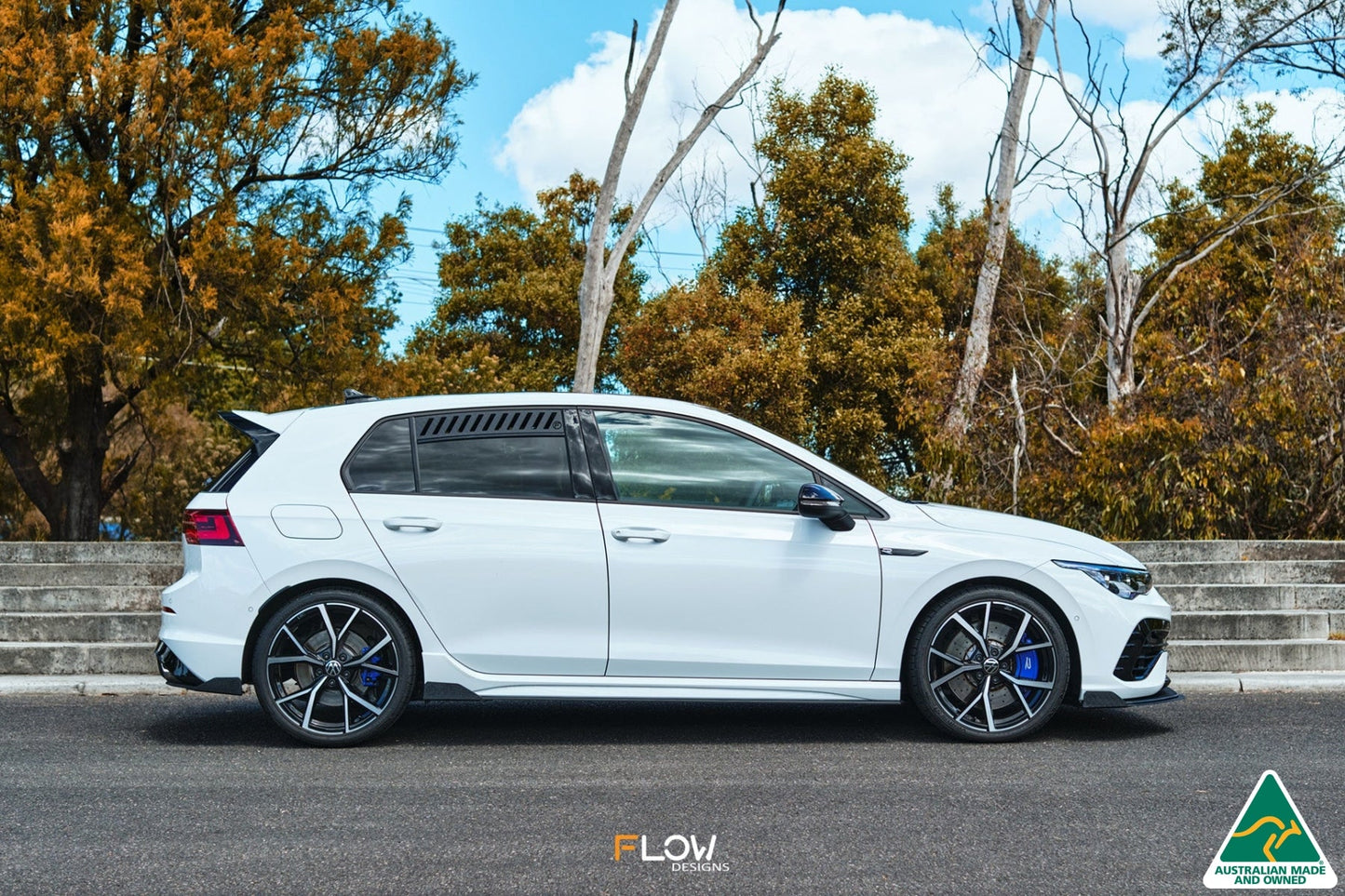Flow Designs MK8 Golf R Rear Spat Winglets (Pair)