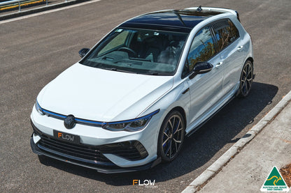 Flow Designs MK8 Golf R Front Lip Splitter Extensions (Pair)