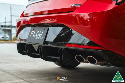 Flow Designs CN7 Elantra N Line Sedan 2020 Flow-Lock Rear Diffuser
