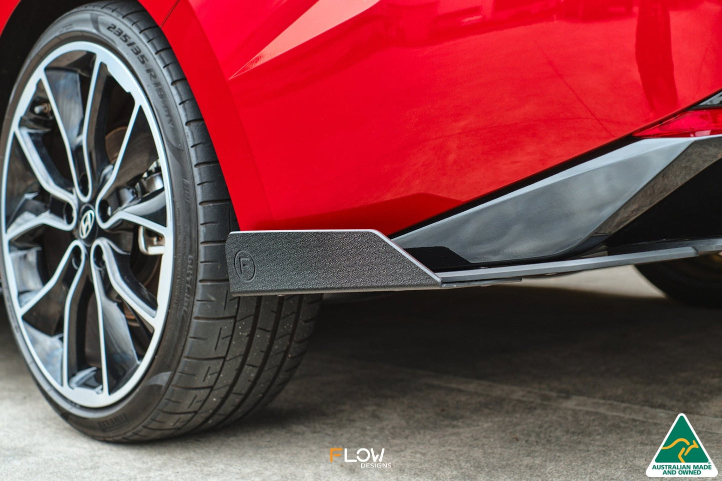 Flow Designs CN7 i30 N Line Sedan 2020 - 2022 Rear Spat Winglets (Pair)