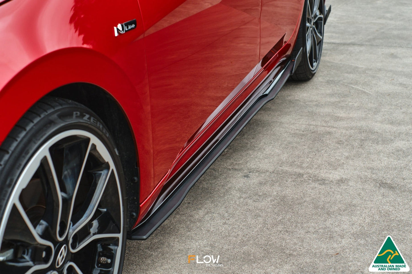 Flow Designs CN7 Elantra N Line Sedan 2020 Side Skirt Splitters (Pair)