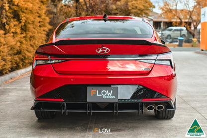 Flow Designs CN7 Elantra N Line Sedan 2020 Rear Spoiler Extension