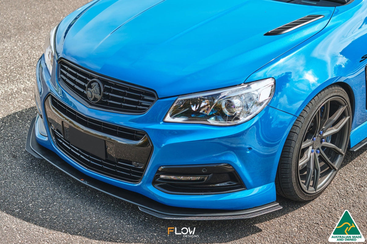 Flow Designs VF Commodore S1 Wagon Front Lip Splitter Extensions (Pair)