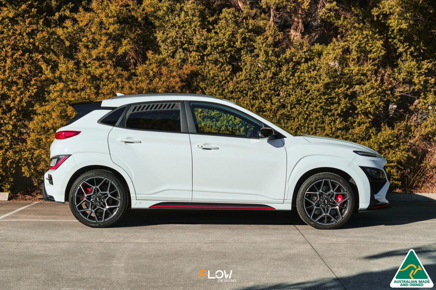 Flow Designs RETURNED STOCK - Kona N Side Skirt Splitters (Pair) - GLOSS BLACK