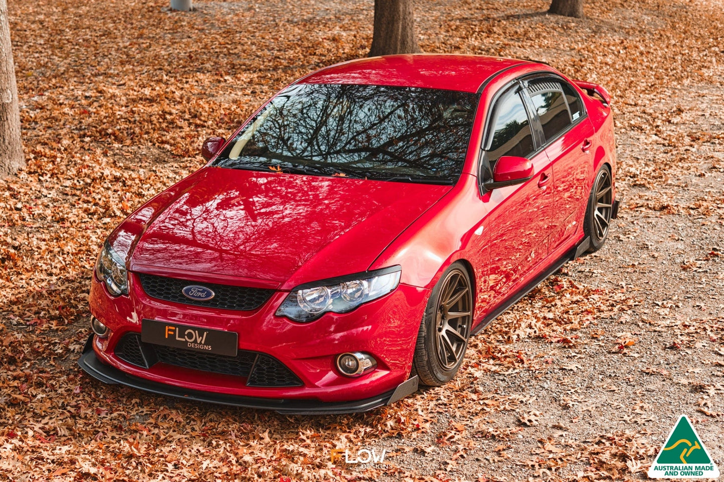 Flow Designs MK1 Falcon FG Front Lip Splitter Extensions (Pair)