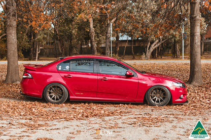 Flow Designs EX-DISPLAY - MK1 Falcon FG Side Skirt Splitters (Pair) - GLOSS BLACK