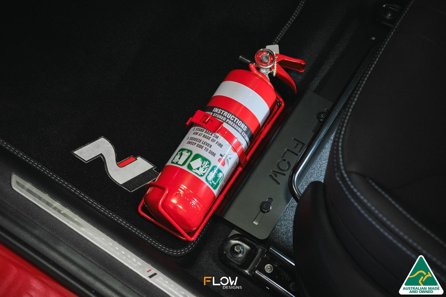 Flow Designs i20 N BC3 Adjustable Fire Extinguisher Bracket/Mount