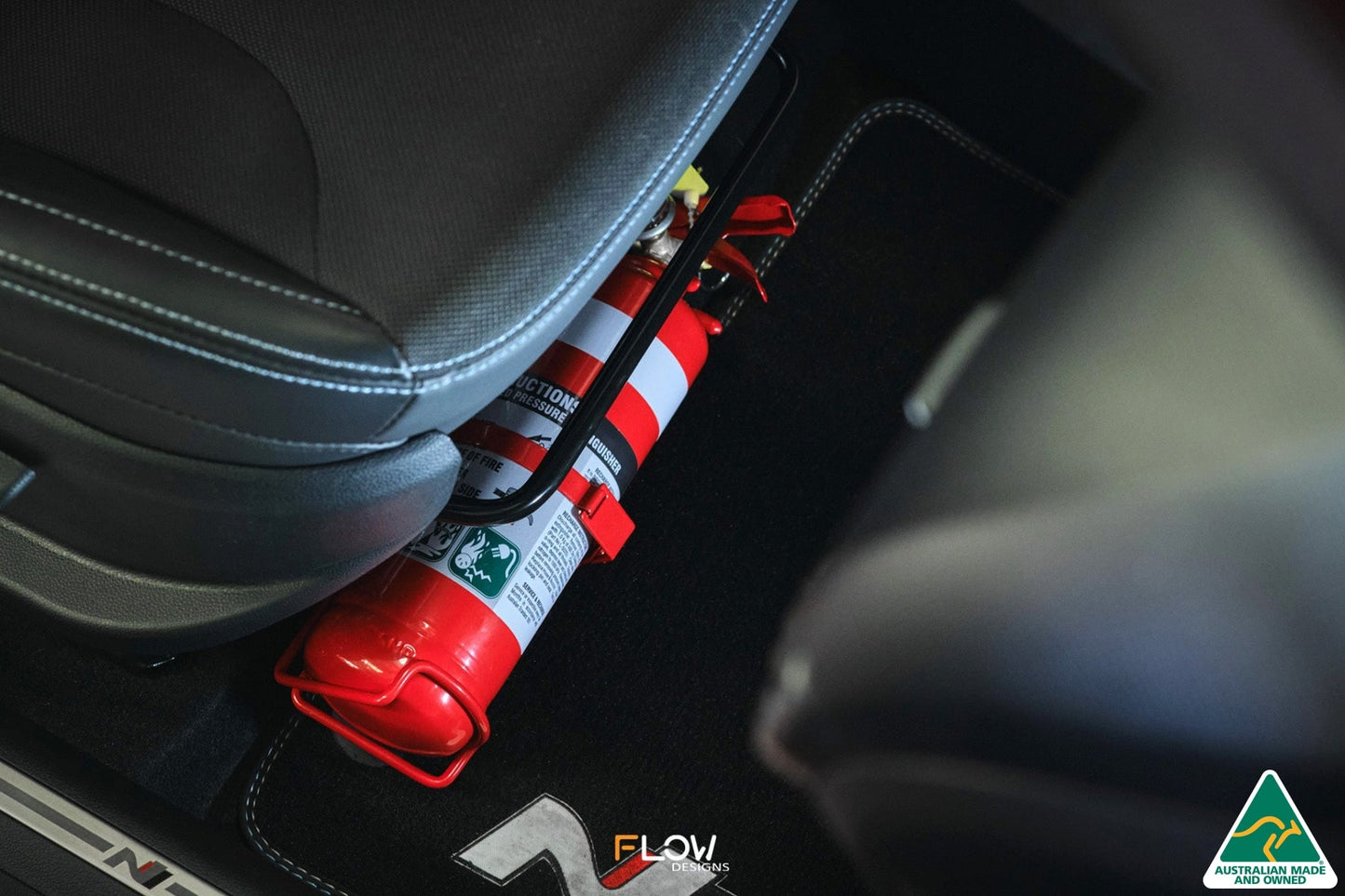 Flow Designs i20 N BC3 Adjustable Fire Extinguisher Bracket/Mount