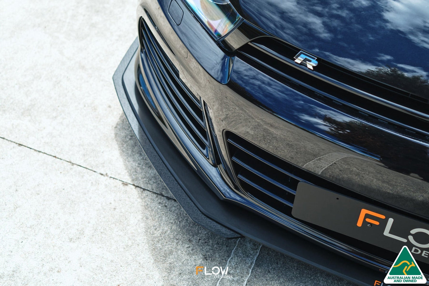 Flow Designs Scirocco R PFL V3 Front Lip Splitter Extensions (Pair)