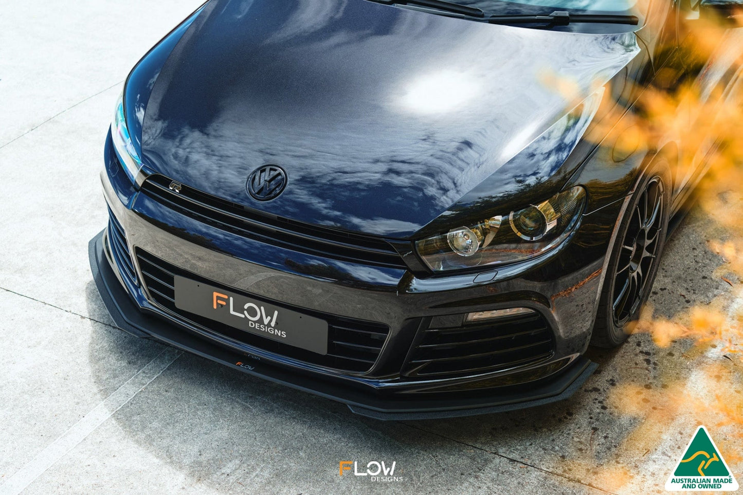 Flow Designs Scirocco R PFL V3 Front Lip Splitter Extensions (Pair)