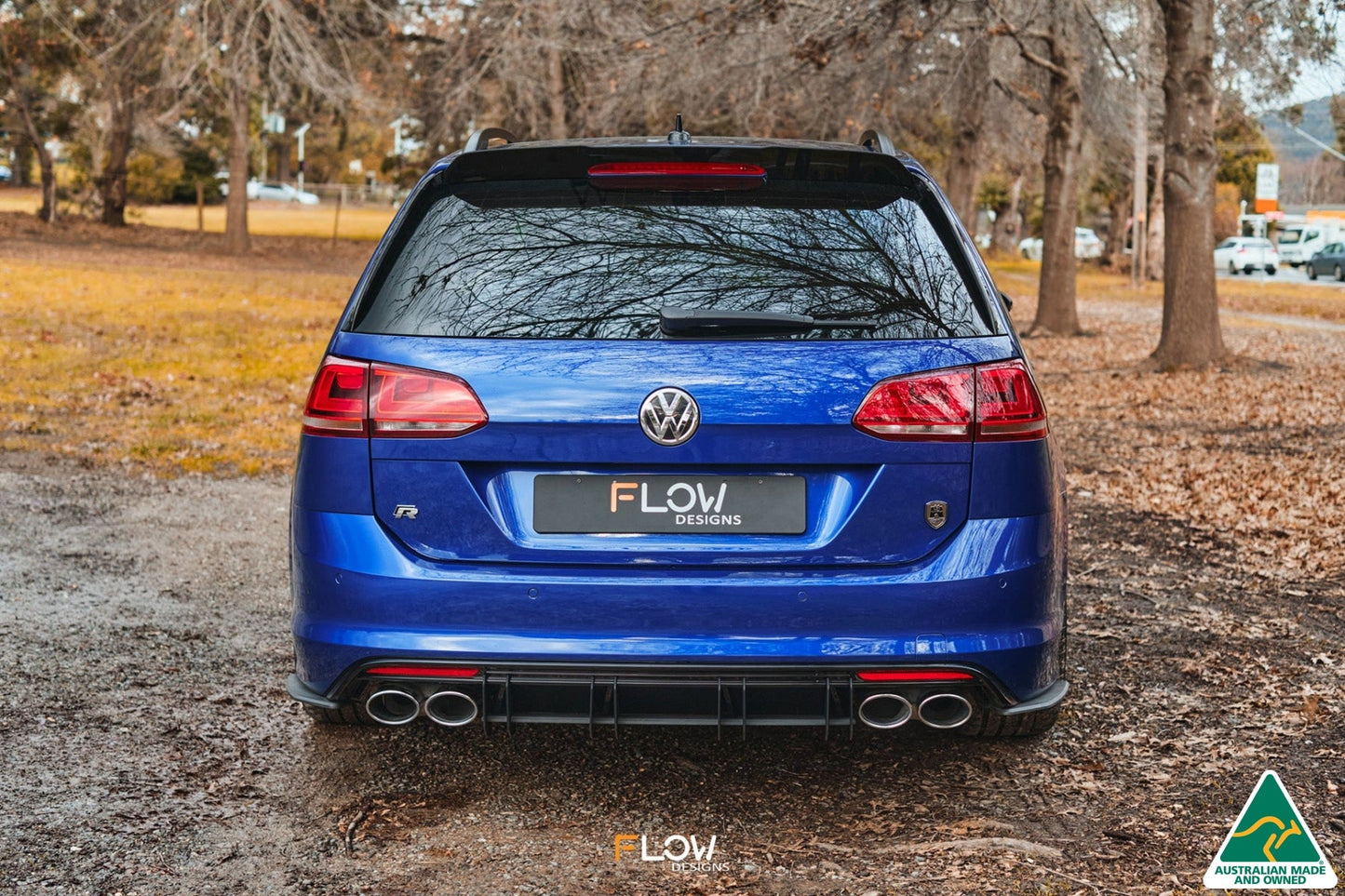 Flow Designs MK7 Golf R Wagon Flow-Lock Rear Diffuser