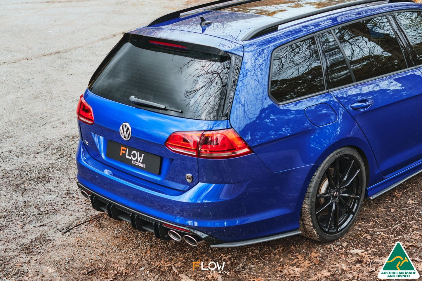 Flow Designs MK7 Golf R Wagon Flow-Lock Rear Diffuser