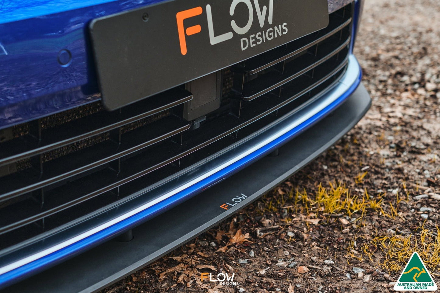Flow Designs MK7 Golf R Wagon Chassis Mounted Front Lip Splitter V3