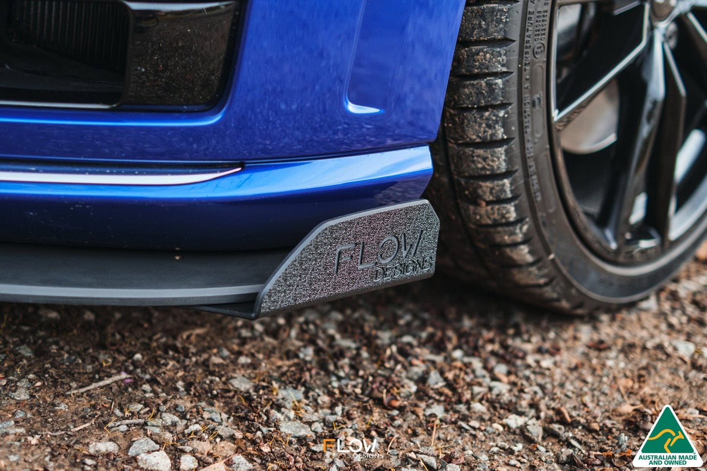 Flow Designs MK7 Golf R Wagon Front Lip Splitter Winglets (Pair)