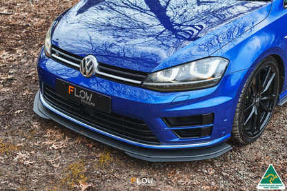 Flow Designs MK7 Golf R Wagon Chassis Mounted Front Lip Splitter V3