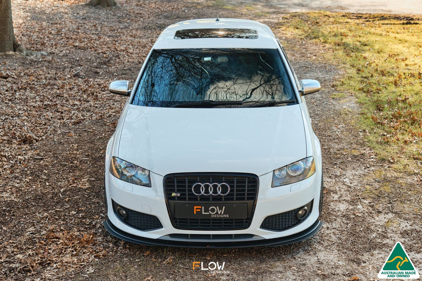 Flow Designs S3 8P Hatch (PFL) Front Lip Splitter Extensions (Pair)