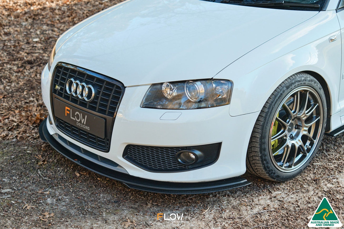 Flow Designs S3 8P Hatch (PFL) Front Lip Splitter Extensions (Pair)