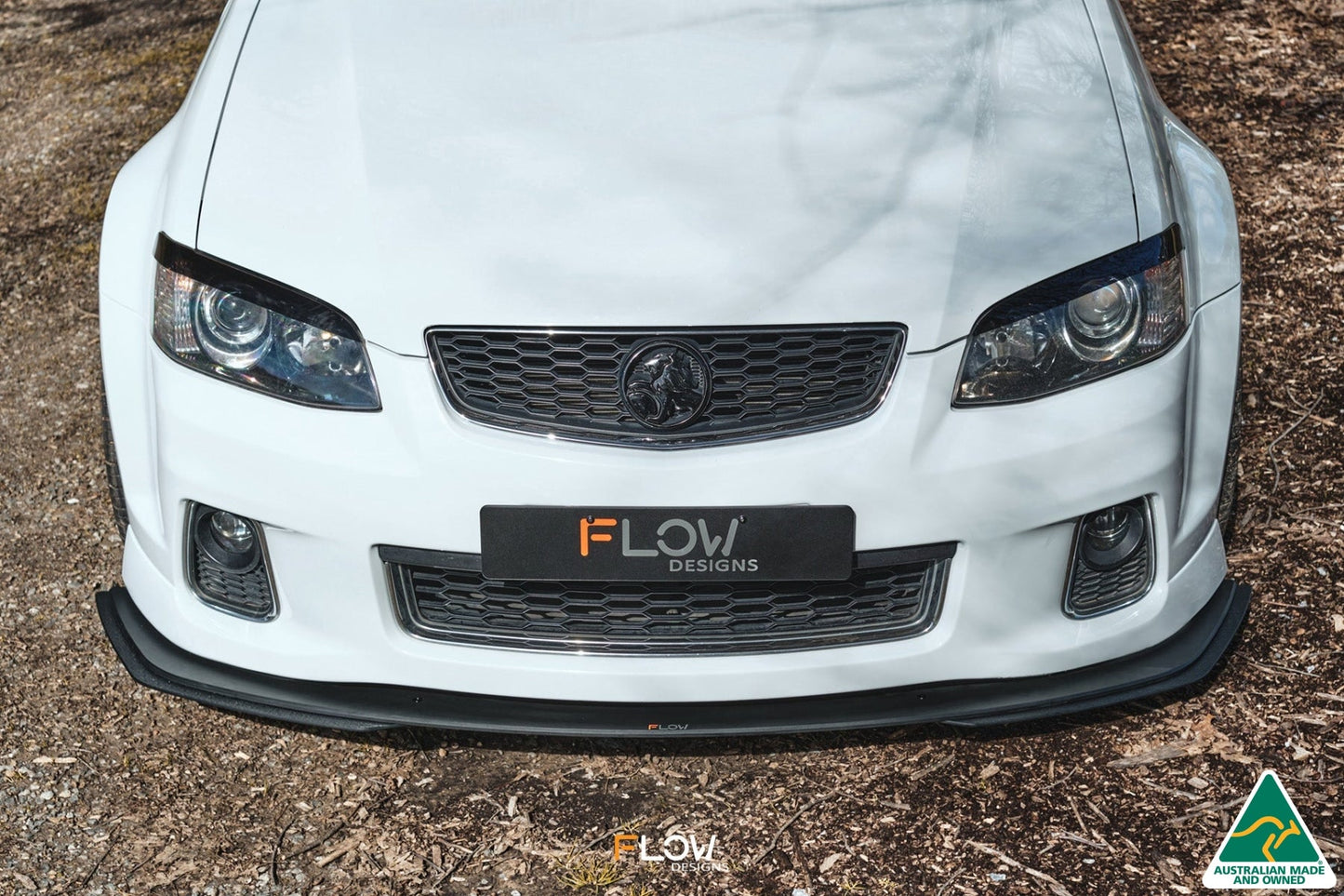 Flow Designs VE Commodore S2 Sedan Front Lip Splitter Extensions (Pair)