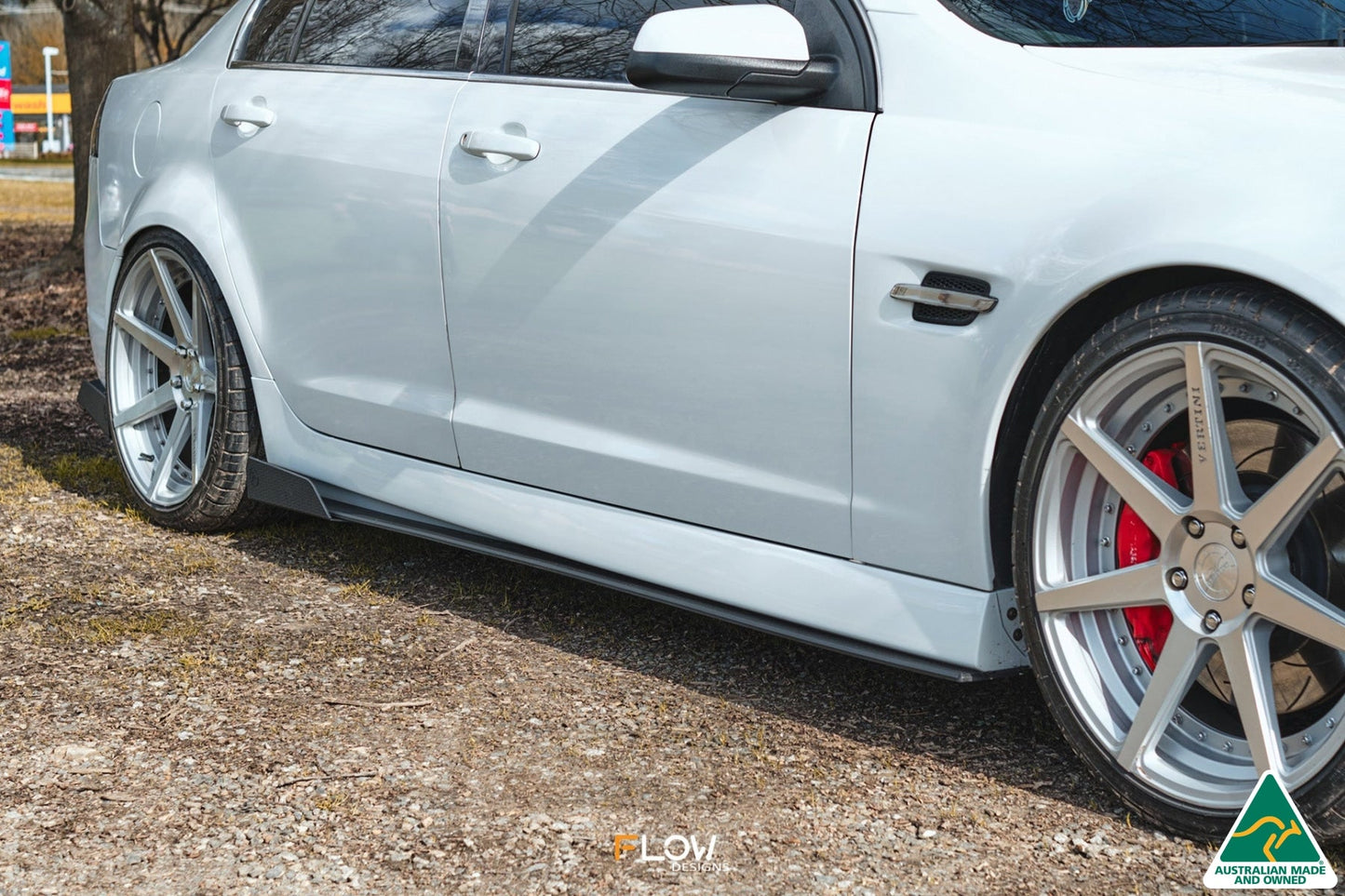 Flow Designs VE Commodore S2 Sedan Side Skirt Splitters (Pair)