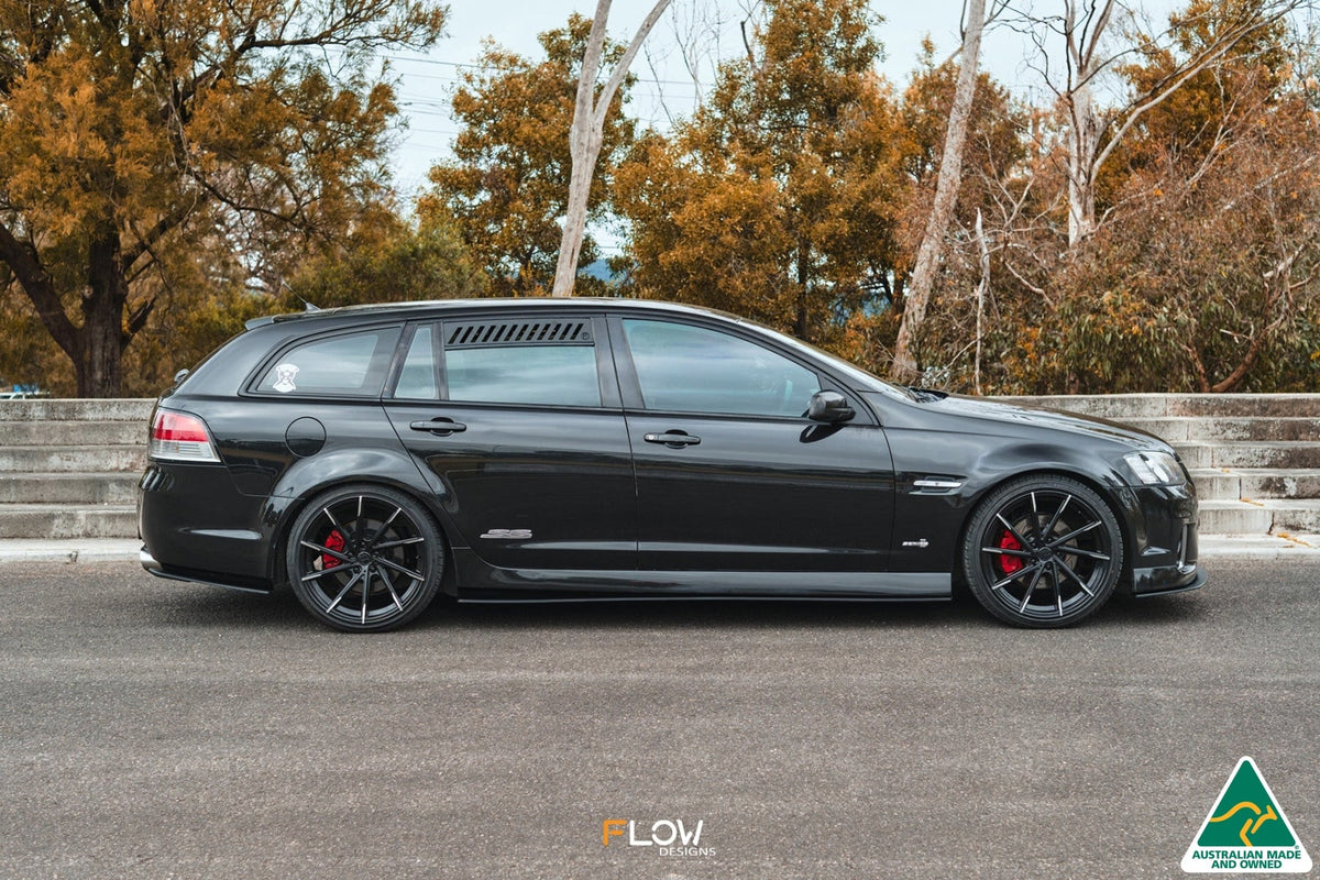 Flow Designs VE Commodore S2 Wagon Side Skirt Splitters (Pair)
