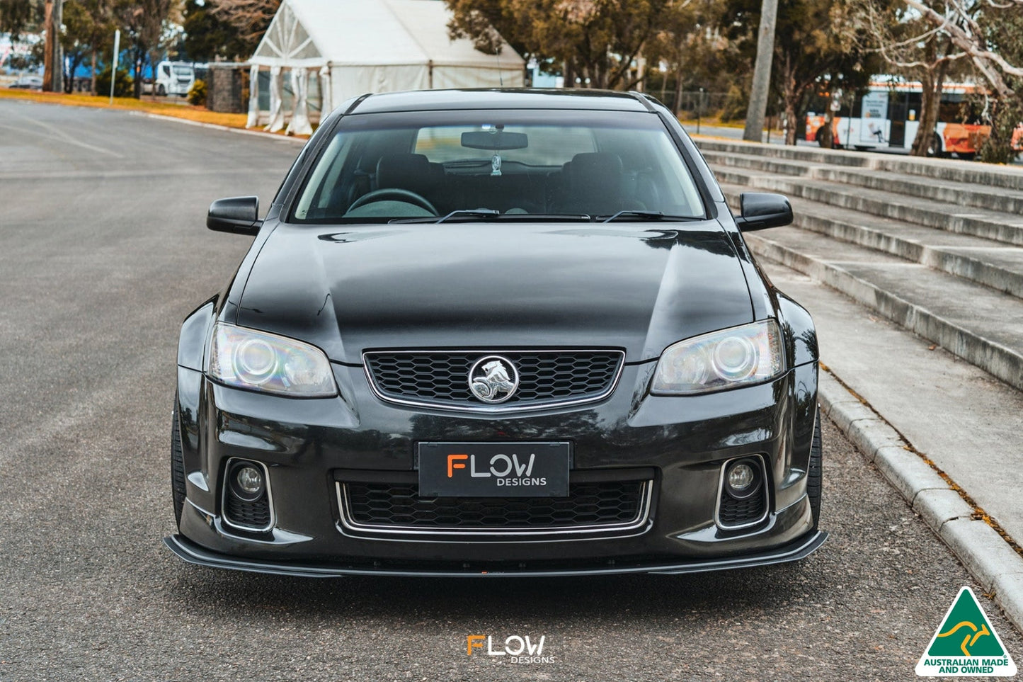 Flow Designs VE Commodore S2 Wagon Front Lip Splitter Extensions (Pair)