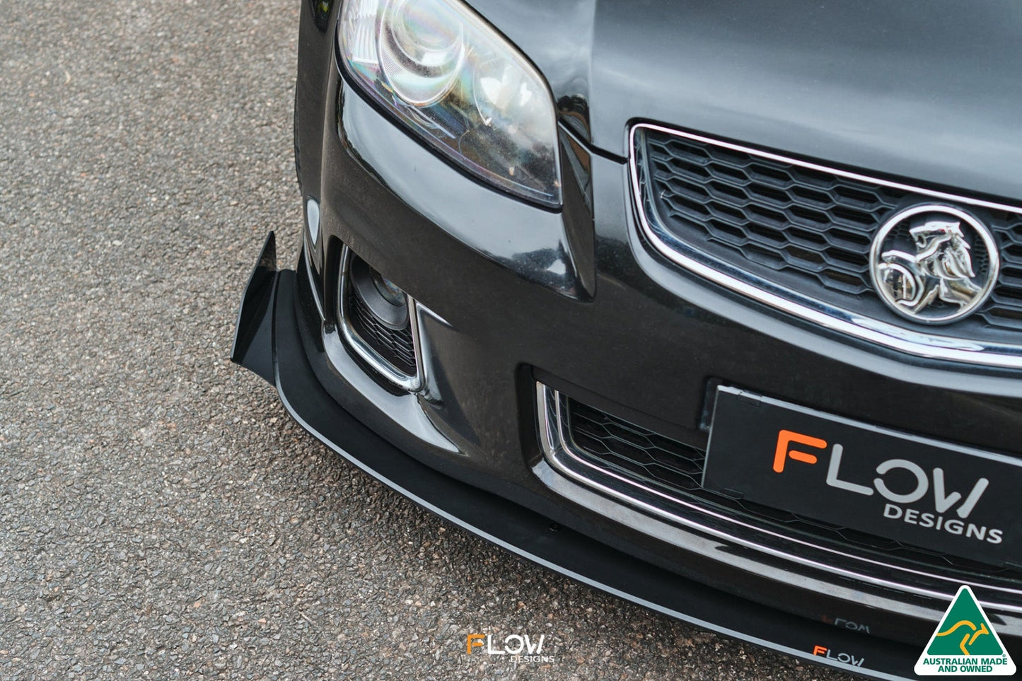 Flow Designs VE Commodore S2 Wagon Front Lip Splitter Winglets (Pair)