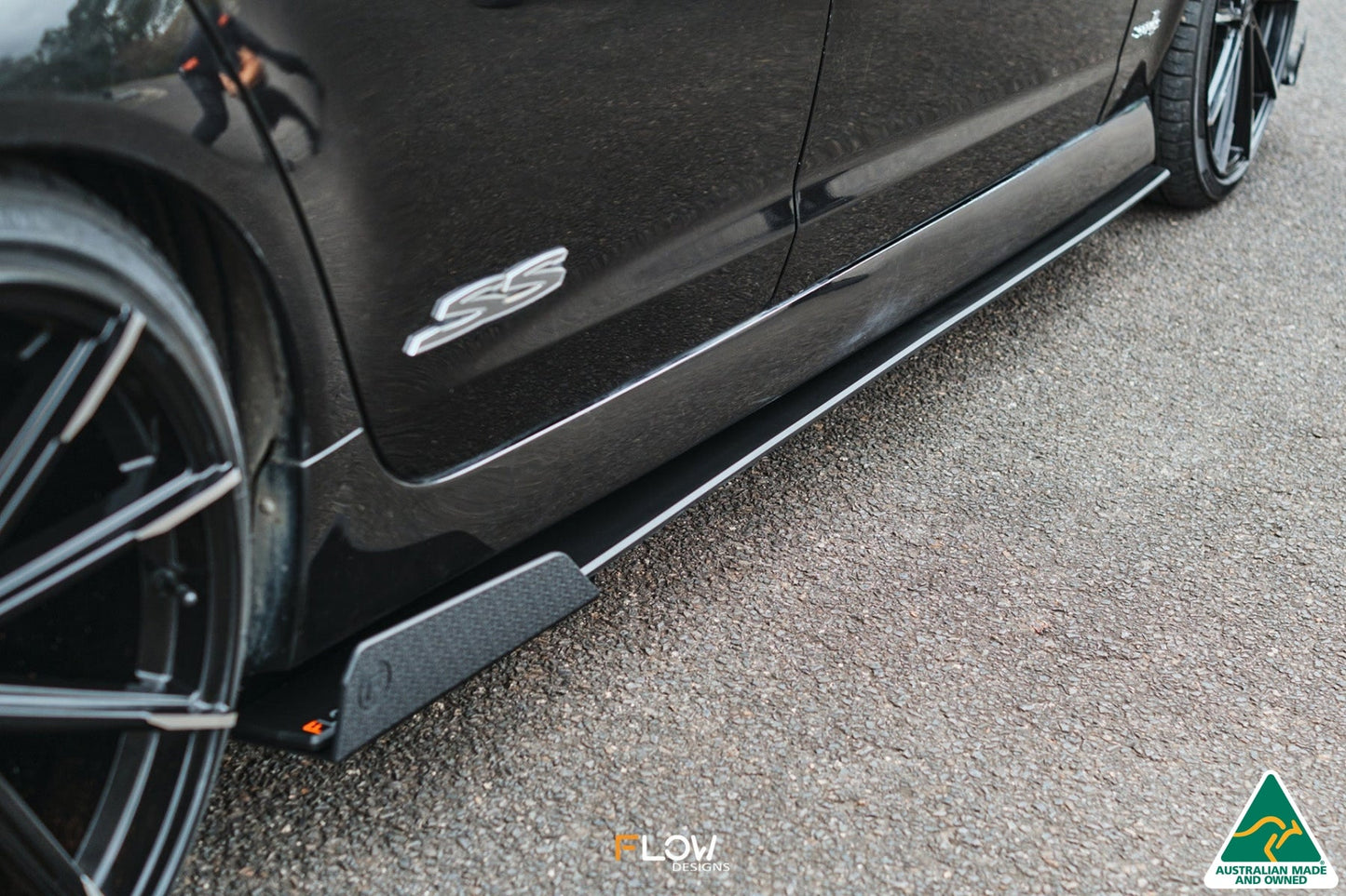 Flow Designs VE Commodore S2 Wagon Side Skirt Splitter Winglets (Pair)