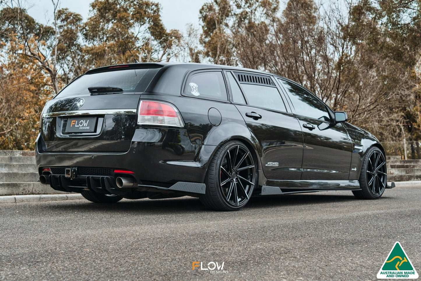 Flow Designs VE Commodore S2 Wagon Side Skirt Splitter Winglets (Pair)