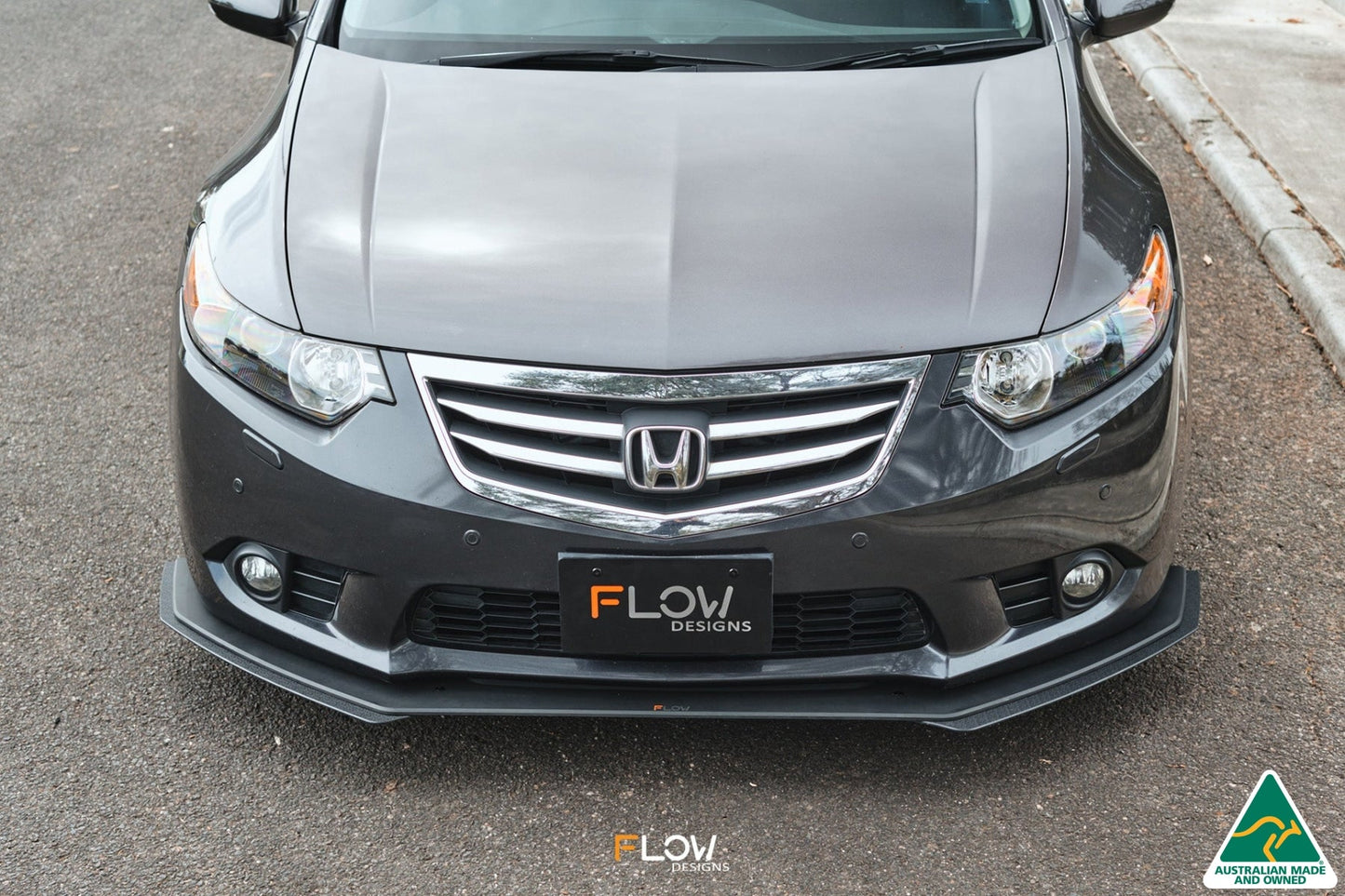 Flow Designs CU2 Accord Euro Front Lip Splitter Extensions - Standard (Pair)