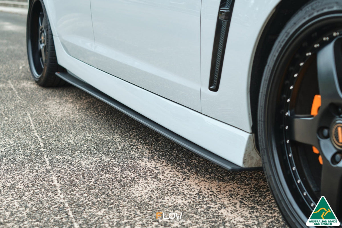 Flow Designs VF Commodore S2 Sedan Side Skirt Splitters (Pair)