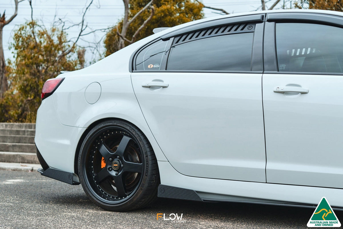 Flow Designs VF Commodore S2 Sedan Side Skirt Splitter Winglets (Pair)