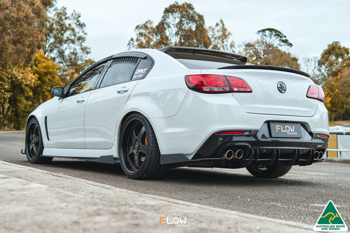 Flow Designs VF Commodore S2 Sedan Side Skirt Splitter Winglets (Pair)