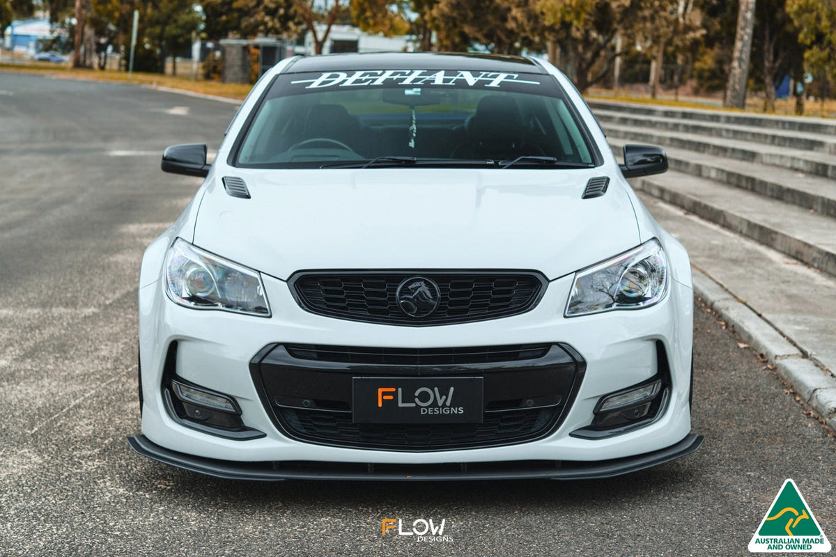Flow Designs VF Commodore S2 Sedan Front Lip Splitter Extensions (Pair)