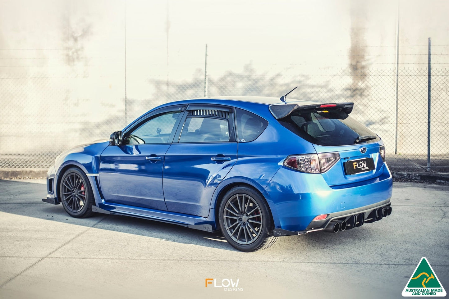 Flow Designs Impreza WRX / STI G3 Hatch (FL) Side Skirt Splitters (Pair)