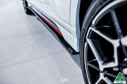 Flow Designs RETURNED STOCK - Kona N Side Skirt Splitters (Pair) - GLOSS BLACK